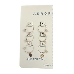 Aeropostale Gold Hoop Earrings Set